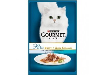 Purina Gourmet Perle 85gr duetti con Pesce dell'oceano e tonno 